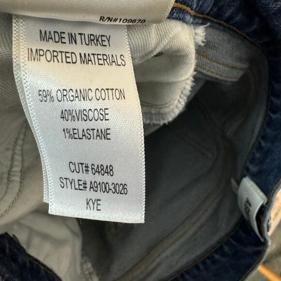 Agolde Women’s Kye Mid Rise Straight Crop in Mirage Jeans Size 27 - Picture 7 of 7